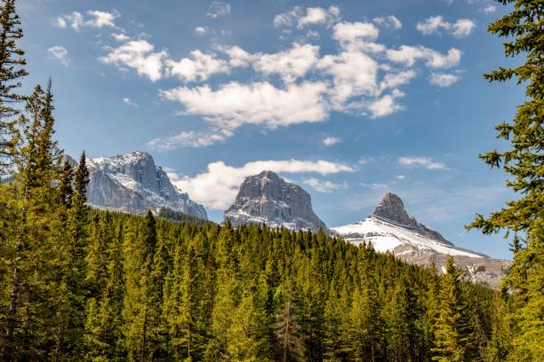 istock Majestic mountain peaks with lush forest 2190772941