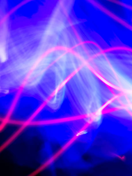 istock Abstract background with pink and blue neon light. 2190776137