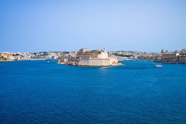 istock Fort St. Angelo and Grand Harbour in Valletta, Malta 2190776844