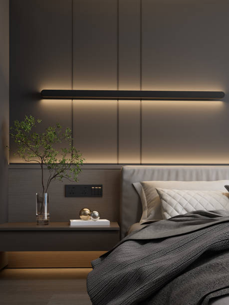 istock 3D render of Elegant Bedroom style, Modern apartment design 2190777099