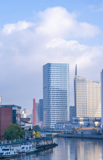 istock Overpass and skyscrapers over the river in Shanghai 2190777239