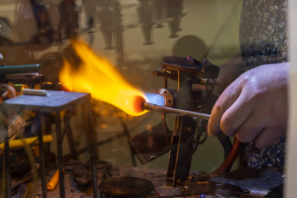 istock Italy, Murano. Locally produced decorative glass being made. 2190777533