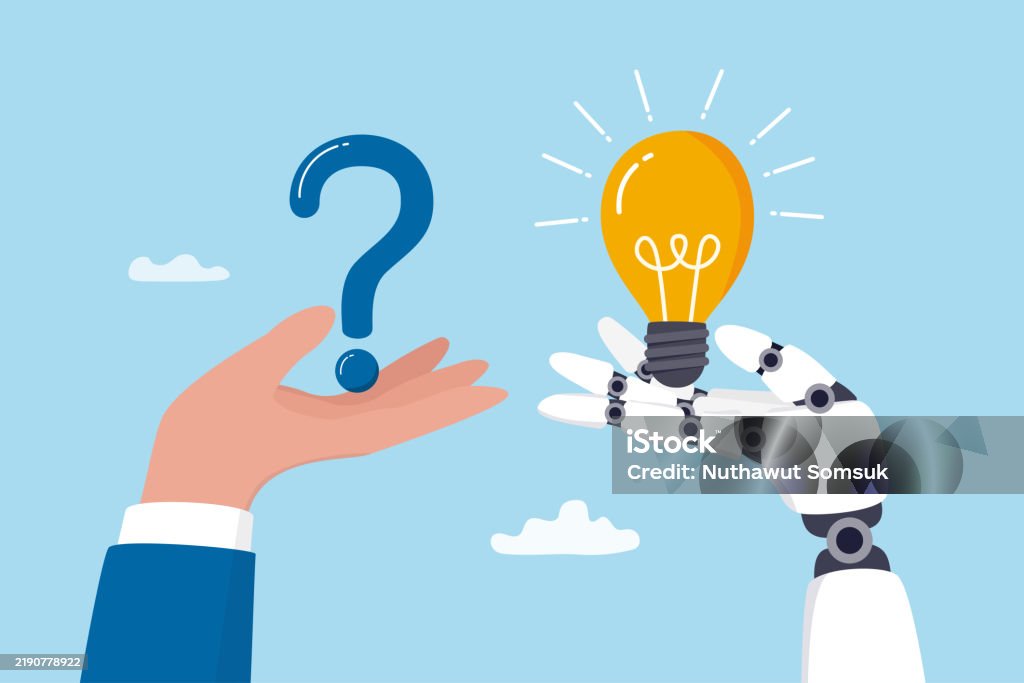 Artificial Intelligence Ai To Help Solve Problem Chatbot Or Machine ...