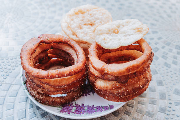 istock Sel Roti, Very Popular Nepali snacks, Sweet bread 2190780246