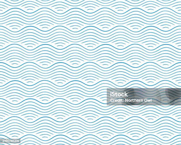 Wave Doodle Line Pattern Doodle Wave Pattern Stock Illustration - Download Image Now - Abstract ...