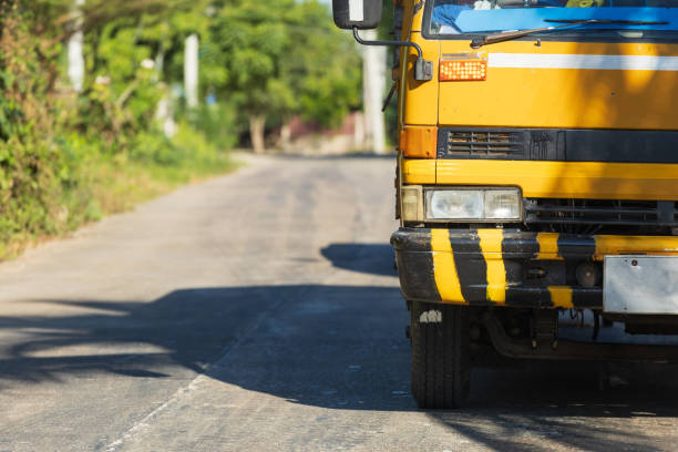 Truck on the road. Logistics