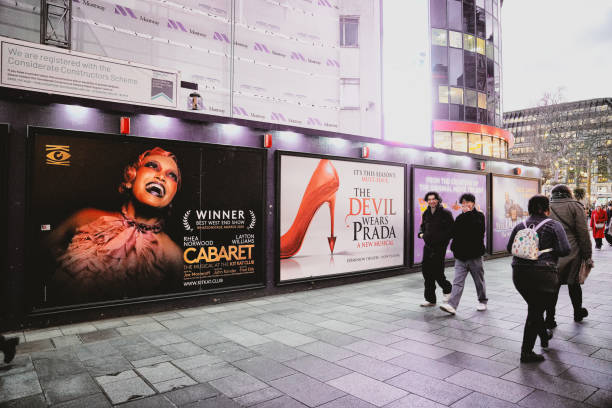 The Famous Picaddilly Circus with its ads and the underground at night, city of London, England