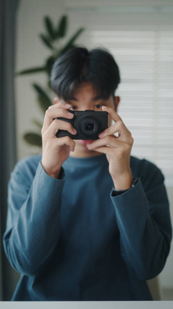istock Blogger or influencer review how to using a camera. 2190784506