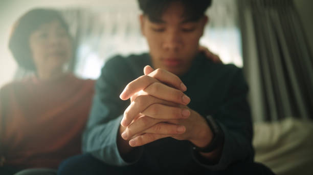 Close-up hand of teenager stressing.