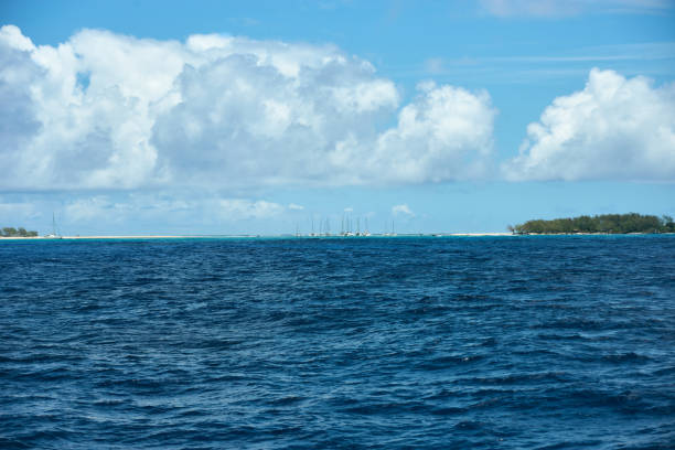 istock Catamaran spot between Flat and Gabriel Island, a beautiful natural reserve in Mauritius 2190787941
