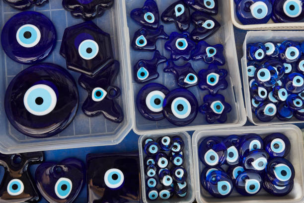 istock Traditional turkish souvenirs. Handmade amulet gift. Evil eye. Turkey 2190790978