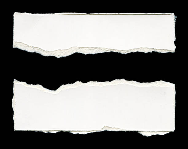 istock Cut or torn paper background textured isolated 2190791691