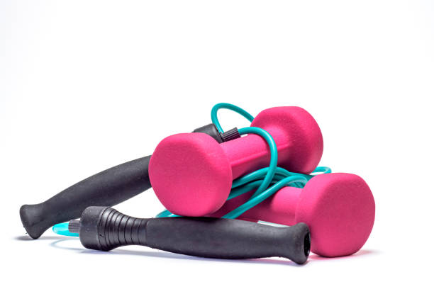 istock jump rope and dumbbell 2190792309