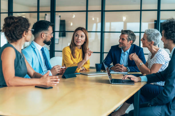 istock Business people on meeting in the office 2190792456