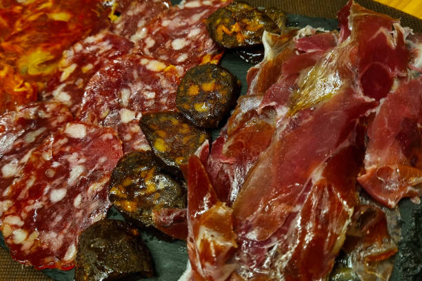 istock Gourmet Charcuterie Selection Featuring Prosciutto and Salami for Culinary Presentation 2190795138