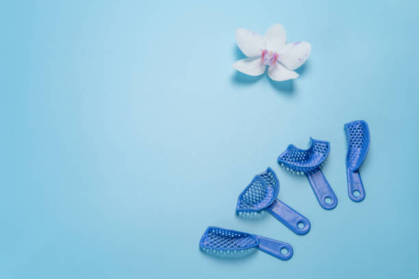 istock Set of dental pliant impression trays. 2190803070