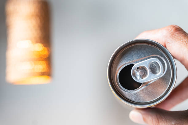 istock Close-Up of an Open Aluminum Can 2190806353