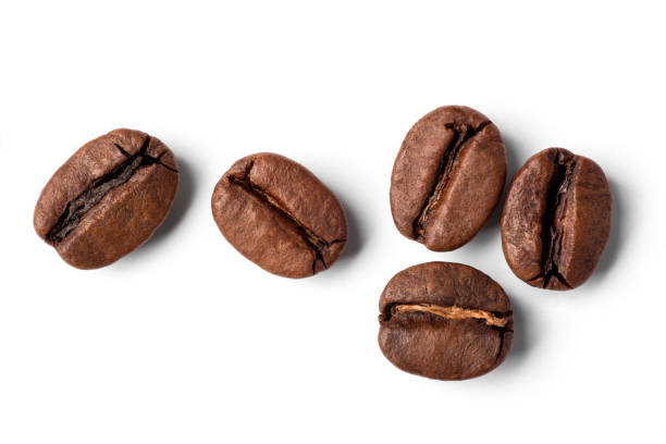 istock Freshly roasted coffee beans on a white background 2190820070