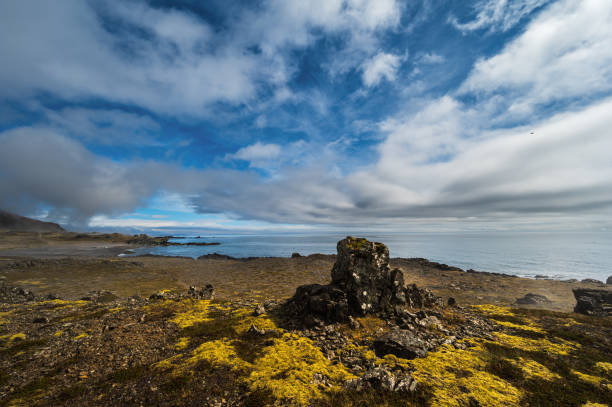 nature sceneries taken from Fauskasandur beach along the route 1 between hofn and Egilsstadir, Iceland