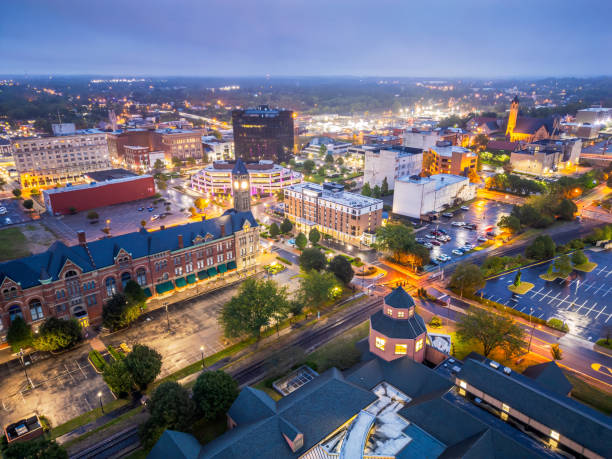 istock Springfield, Ohio, USA Town at Blue Hour 2190826951