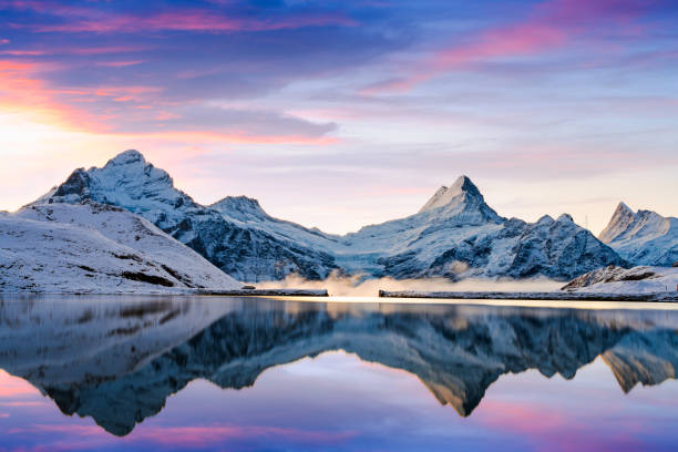 Lake Bachalpsee in Switzerland at Dawn