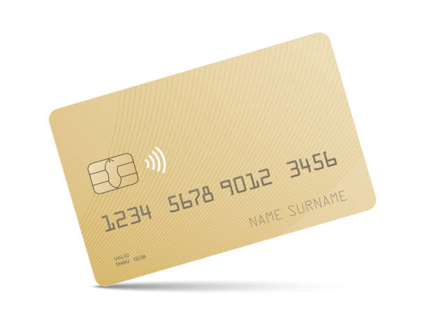 istock A gold credit card mock up with a shadow isolated on a white background 2190845509