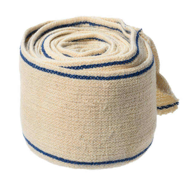 istock Roll of textile medical elastic bandage for limbs 2190862212