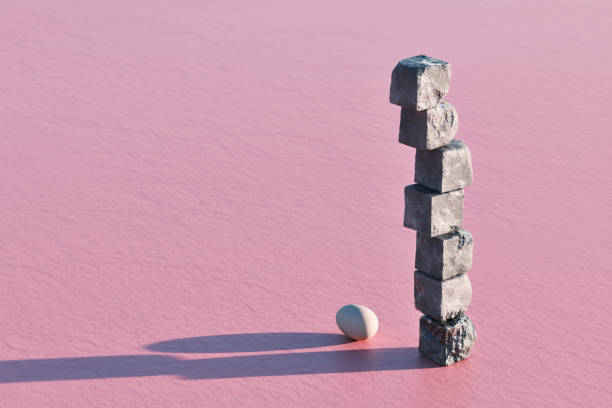 Anxiety and Precariousness stock photo