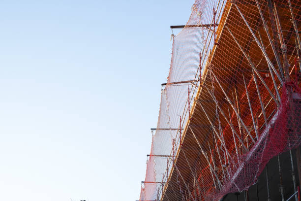 istock Reinforced concrete and metal slab construction site foundation, construction concept 2190866875
