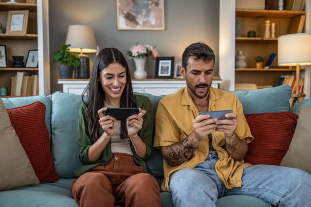 istock A duo of video game champions in action 2190871659