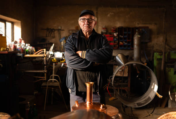 istock Portrait of metal worker 2190873331