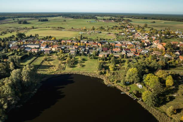 istock Aerial view of Friedrichswalde in autumn 2190875171