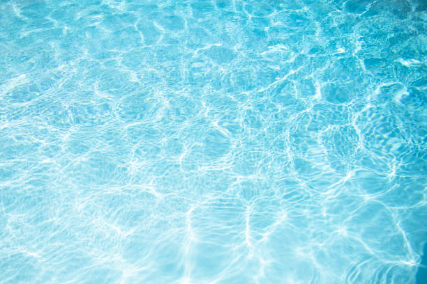 istock Water texture. View of swimming pool surface. Blue water background. Blue water texture background. Surface of pool water. 2190882255