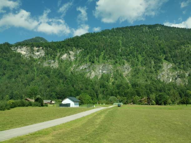 Beautiful View from Train in Bad Ischl, Austria