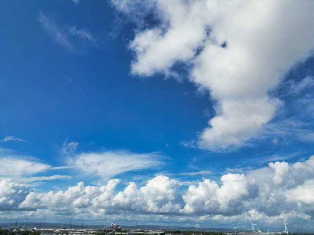 Aerial View of Downtown Buildings at Central Bristol City of Southwest of England, United Kingdom.