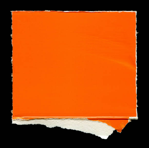 Cut or torn paper background textured isolated stock photo