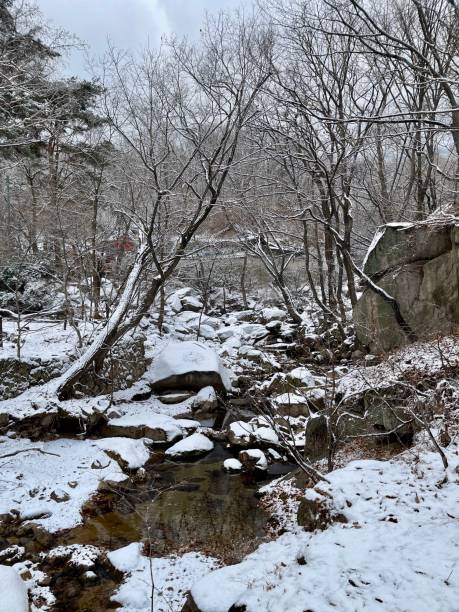 istock Winter Creek in Seoul 2190897909
