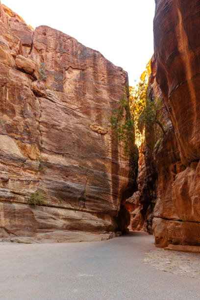 istock A scenic desert passage featuring towering rock formations with vibrant natural hues and textures. 2190899063
