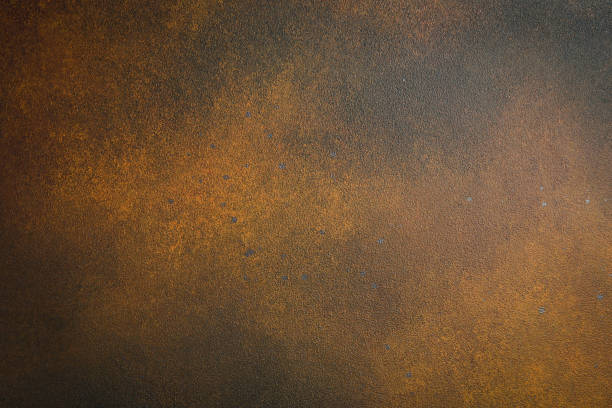 istock Dark brown grunge background with rust imitation. Free space for text. Top view. 2190899747