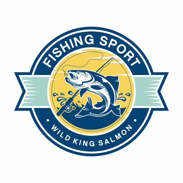 Fishing lcon design template illustration . Sport fishing lcon