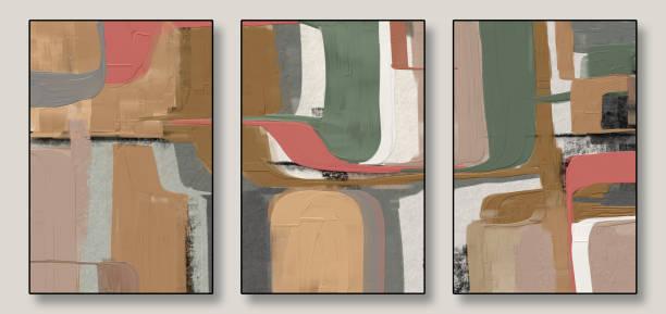 istock A modern abstract piece with soft gradients and flowing lines, bringing a serene and elegant atmosphere to any contemporary space 2190902734