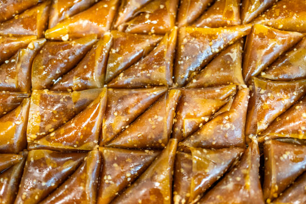 Traditional Turkish dessert made with walnuts and molasses