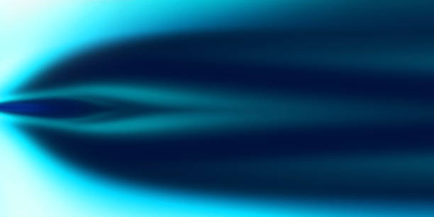 istock Cross section image of blue hot jet spray flame on black background. 2190924465