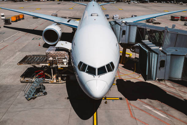 istock Preparation passenger plane before flight at airport 2190924474