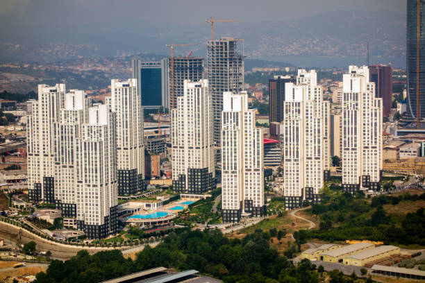 istock Modern home building. Aerial photograph. 2190926314