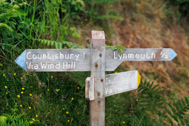 istock Public footpath to Countrisbury and Lynmouth. Exmoor, Devon, UK 2190932098
