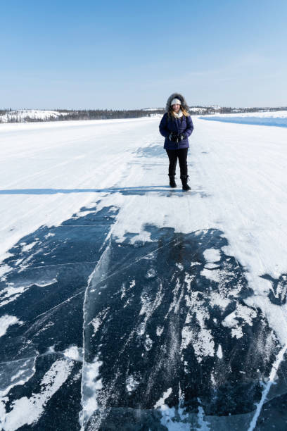 istock Ice road on Slave Lake, Northwest Territories, Canada 2190934971
