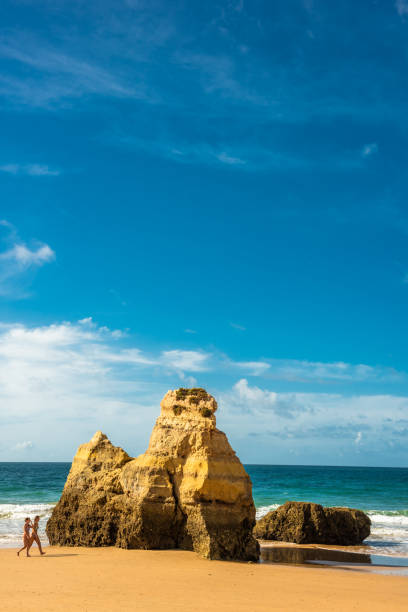Algarve cliffs and coastal landscape, Portugal