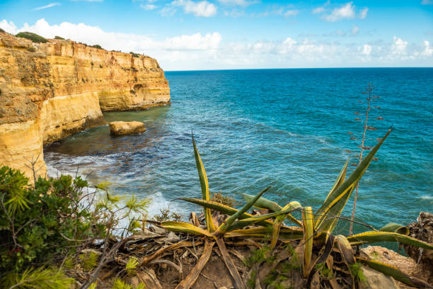 Algarve cliffs and coastal landscape, Portugal