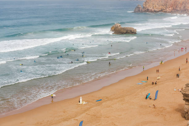 istock Sandy beach on Atlantic Ocean in Algarve, Portugal 2190937361